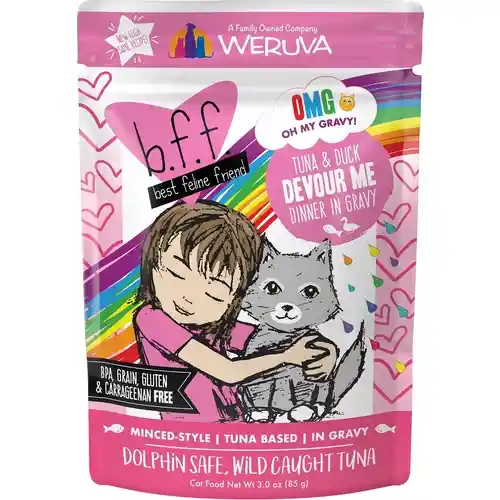 Bff Tuna & Duck Devour Me Pouches Wet Cat Food 3-oz