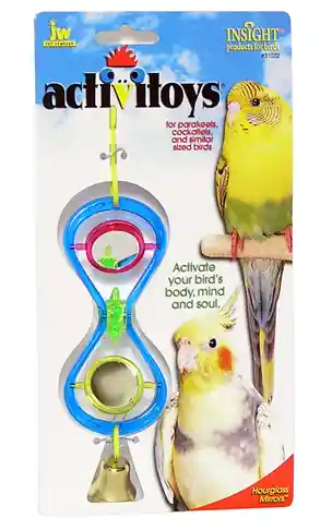 JW Insight Bird Toy Hourglass Mirror