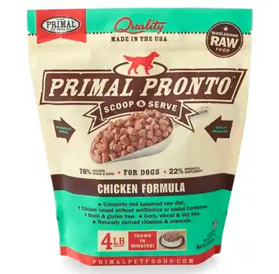 Pronto Raw Chicken Frozen Dog Food 4-lb