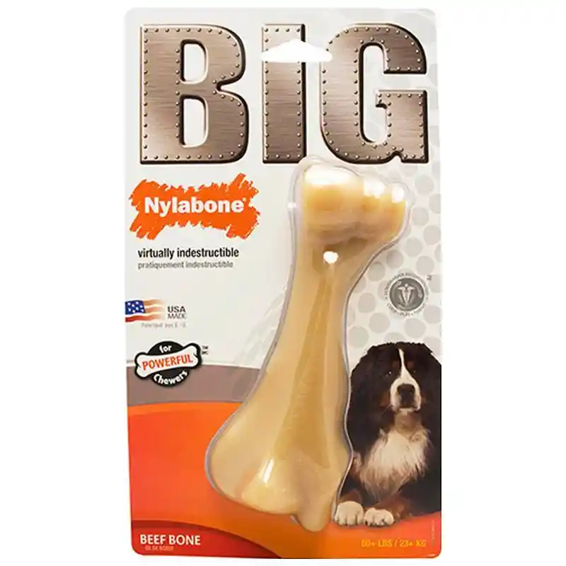 Nylabone Big Chews Beef Bone 12 Oz