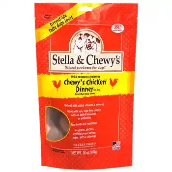 Dinner Patties Chewy's Chicken Grain Free Freeze Dried Raw Dog Food 14-oz
