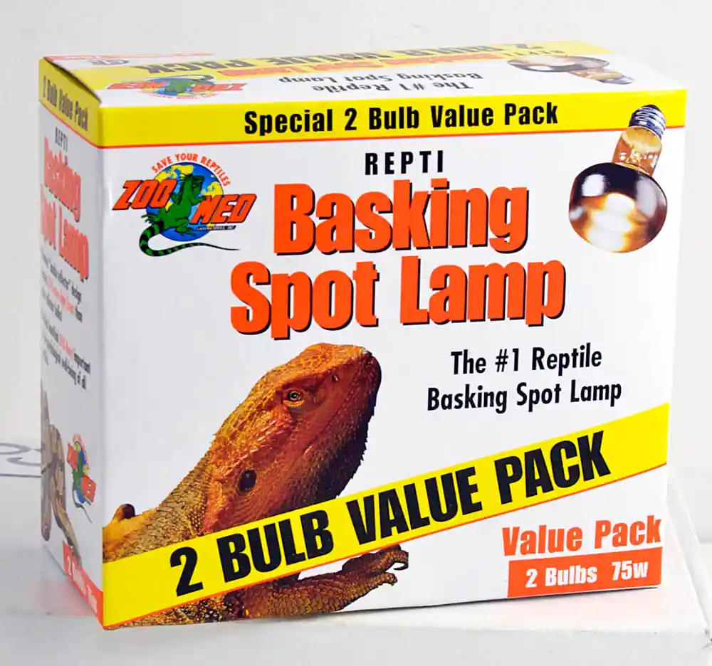 Zoomed Basking Spot Lamp 75w Incandescent 2 Pk