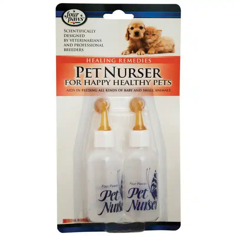 Four Paws Nurser Kit 2 oz Two Bottles