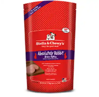 Dinner Patties Absolutely Rabbit Frozen Raw Dog Food 6-lb