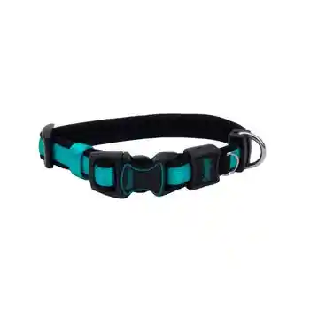 Adjustable Collar, Aqua, 1" X 14"-20"