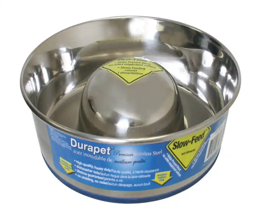 Slow Feed Bowl Stainless Medium