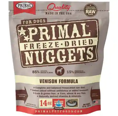 Freeze Dried Nuggets Grain Free Venison Formula Complete Diet For Dogs 14-oz
