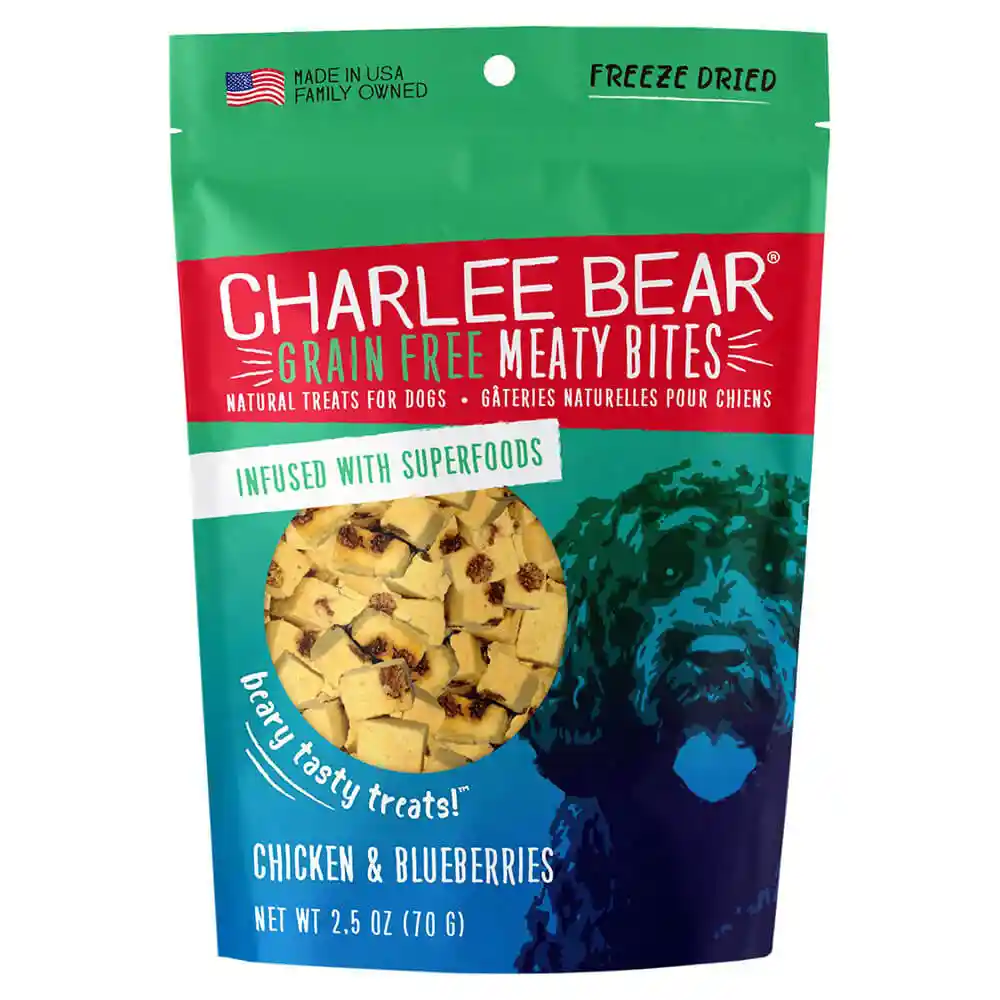 Charlee Bear GF Meaty Bites Ckn Blueberry 2.5oz
