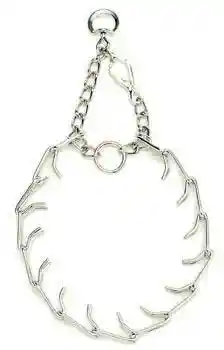 Ultra-plus Prong Dog Training Collar With Latch, Chrome, 3.0 Mm X 18"
