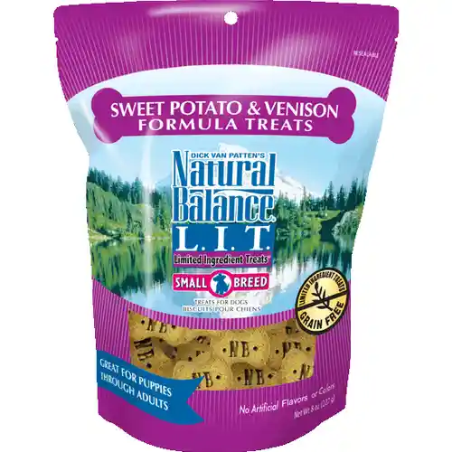 L.i.t. Limited Ingredient Treats Venison & Sweet Potato Dog Treats 8-oz