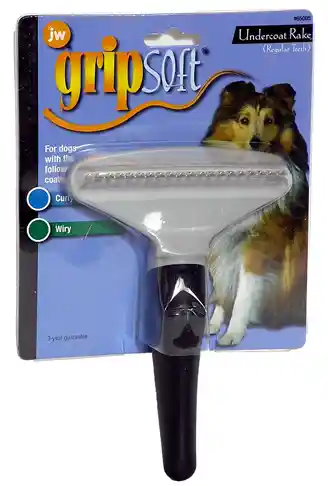 Jw Gripsoft Undercoat Rake With Regular Teeth