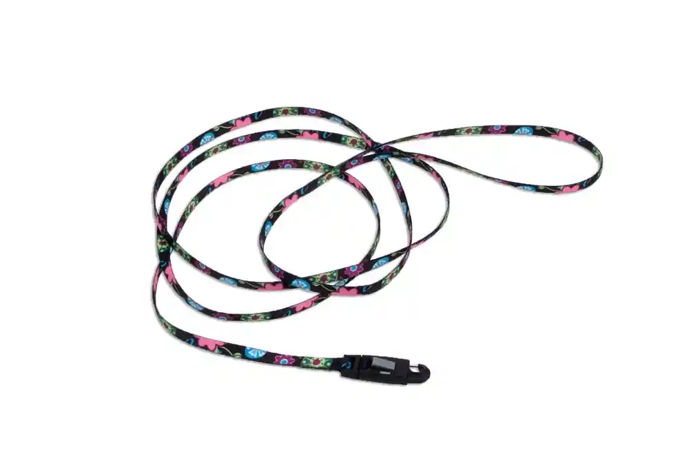Patterned Dog Leash With E-z Snap®, Wildflower, 3/8" X 06'