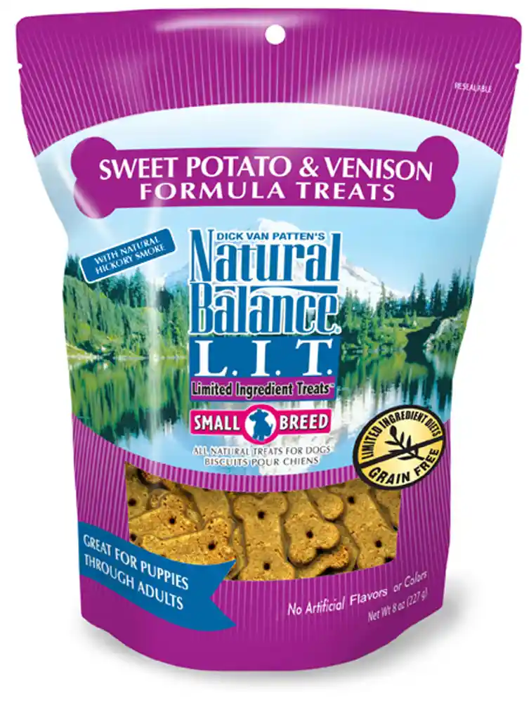 L.i.t. Limited Ingredient Treats Venison & Sweet Potato Dog Treats 8-oz