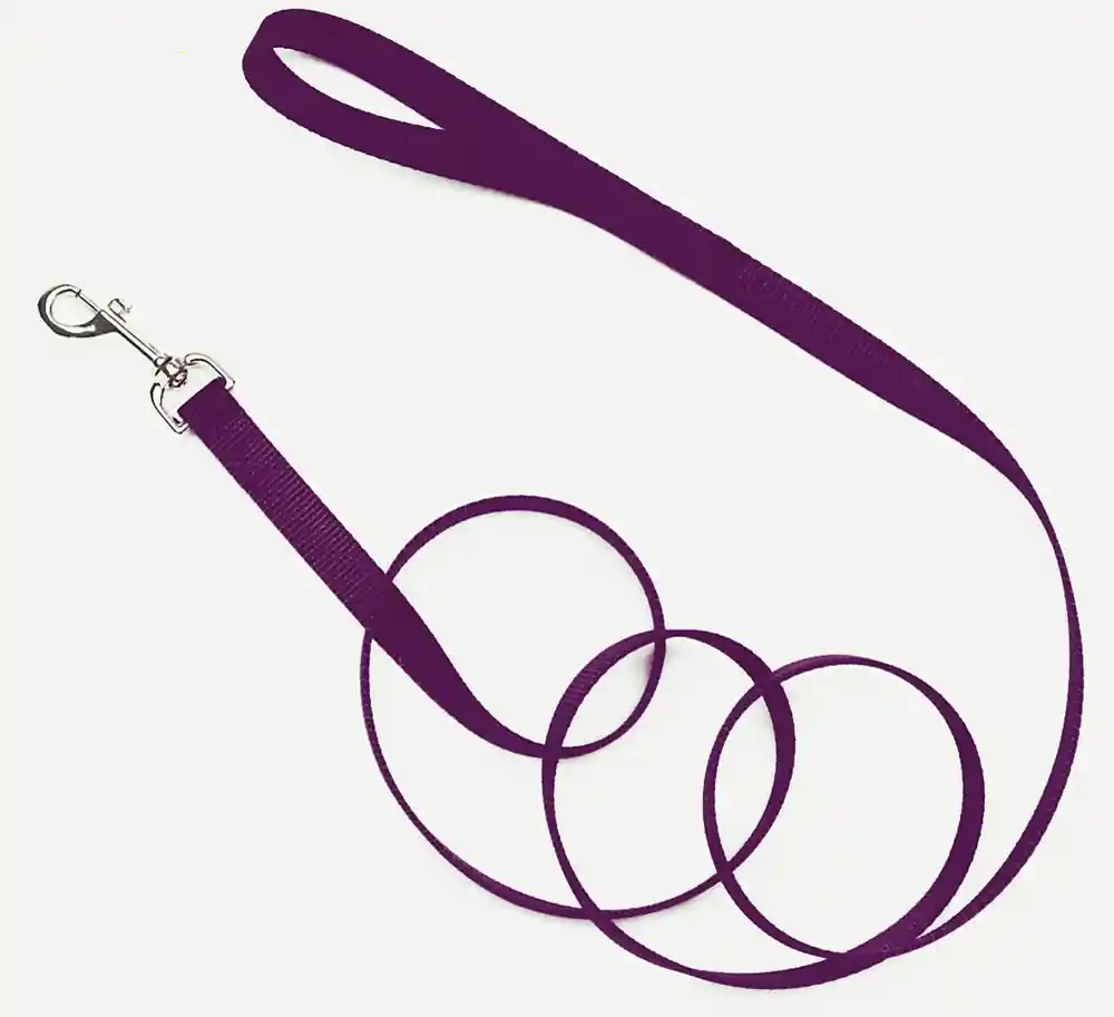 Single-ply Dog Leash, Purple, 5/8" X 6'