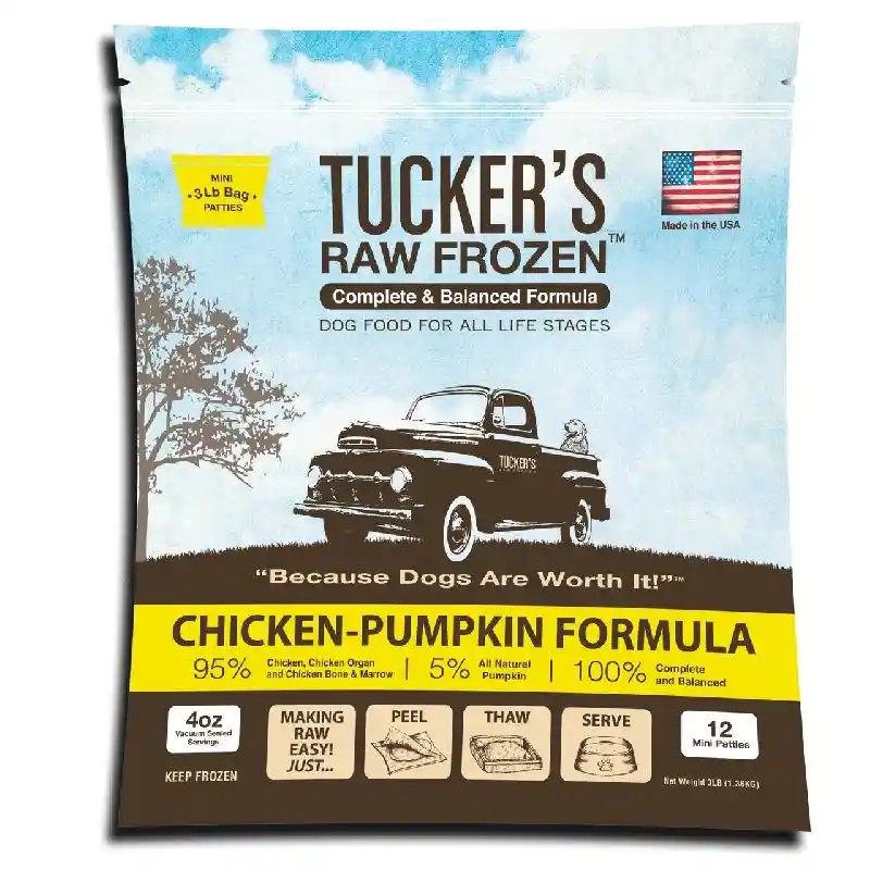 Tucker's Frozen Chicken Pumpkin 3lbs