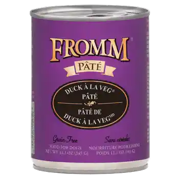 Pate Grain Free Duck A La Veg Canned Dog Food 12.2-oz
