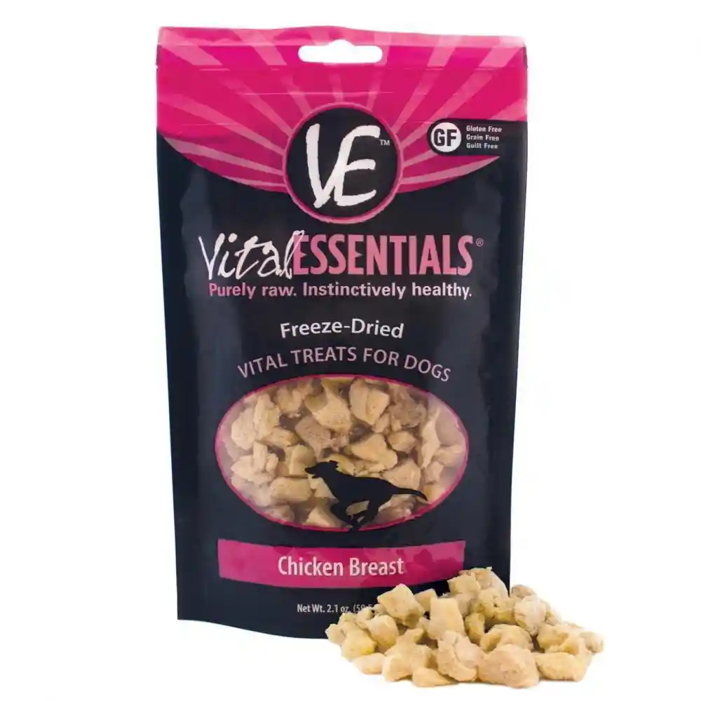 Freeze Dried Chicken Breast Vital Treats For Dogs 2.1-oz