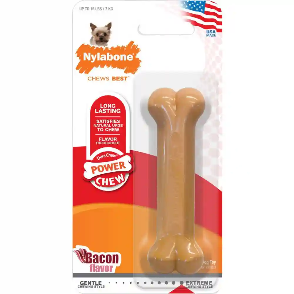 Nylabone Durable Bacon Flavored Bone Petite