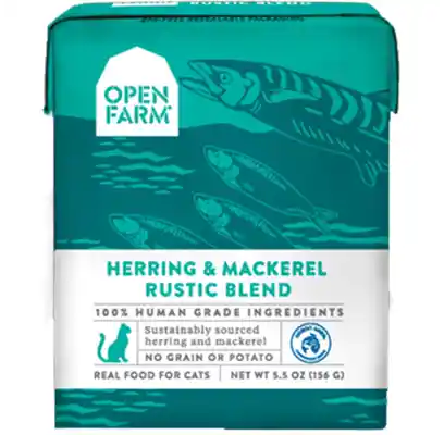 Grain Free Herring & Mackerel Recipe Rustic Blend Wet Cat Food 5.5-oz