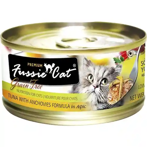 Premium Tuna With Anchovies Formula In Aspic Grain-free Canned Cat Food 2.8-oz