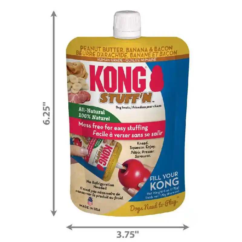 Kong Stuff'n Peanut Butter Bacon Banana Treat 6oz