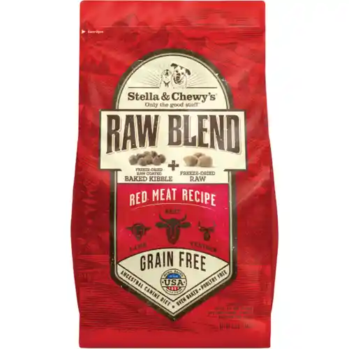 Raw Blend Red Meat Recipe Dry Dog Food 22-lb