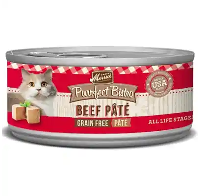 Purrfect Bistro Beef Pate Grain-free Canned Cat Food 5.5-oz
