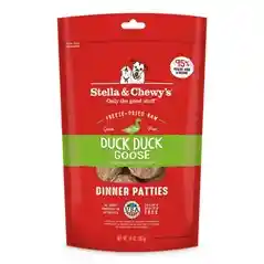 Dinner Patties Duck Goose Grain Free Freeze Dried Raw Dog Food 5.5-oz