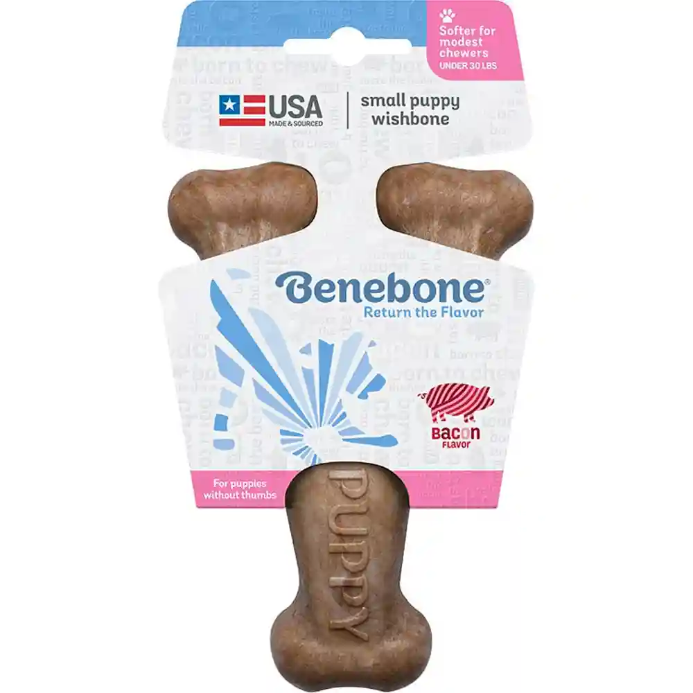 Benebone Wishbone Chew Puppy Bacon