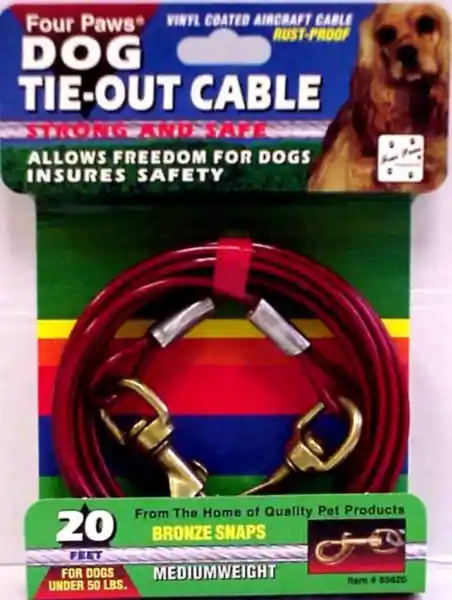 Fp Cable Tieout 950 Lbs 20' Red