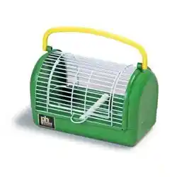 White Travel Cage 20"x12"x16" With Perch & Bowls