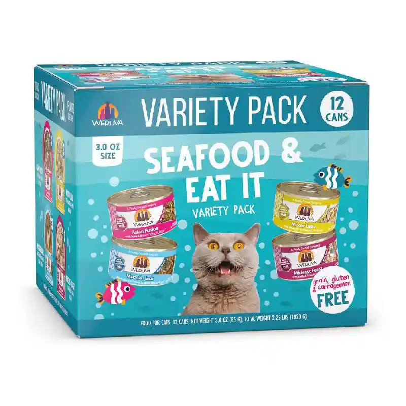 Weruva Cat Can 5 Oz Seafood And Eat It Variety 12/tr