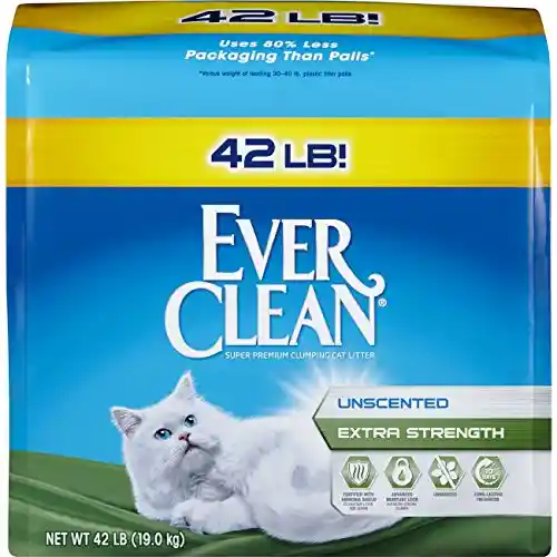 Everclean Extra Strength Unscented Litter 42 Lbs