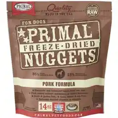 Freeze-dried Nuggets Grain Free Pork Formula Complete Diet Dog Food 14-oz