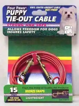 FP Cable Tie Out Puppy Lightweight 25 Lbs 15'