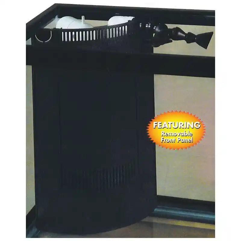 180 Gallon Black Aquarium W/ 2 Cornerflo