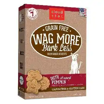 Wag More Bark Less Oven Baked Grain Free Pumpkin Dog Treats 14-oz