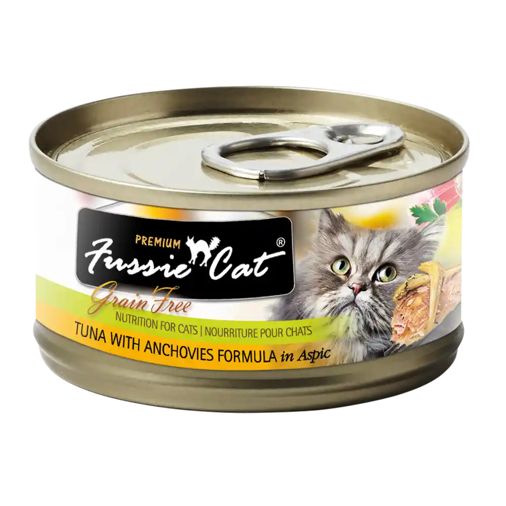 Premium Tuna With Anchovies Formula In Aspic Grain-free Canned Cat Food 2.8-oz