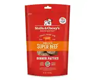 Dinner Patties Stella's Super Beef Grain Free Freeze Dried Raw Dog Food 25-oz