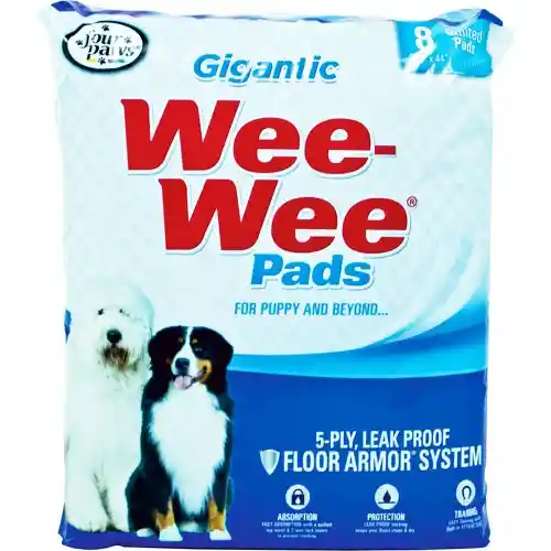 Wee Wee Pads Gigantic 27.5"x44" 8 Ct