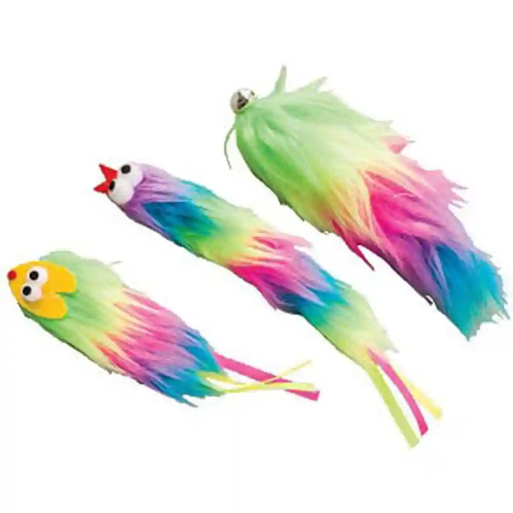 Ethical Tie Dye Plush Cat Toy Assorted 5"