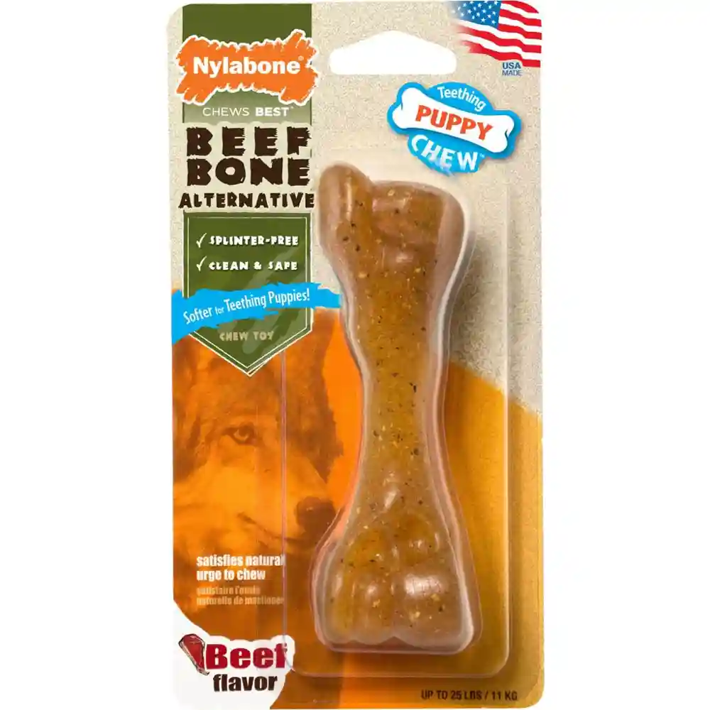 Puppy Chew Bone Alternative Beef Regular;