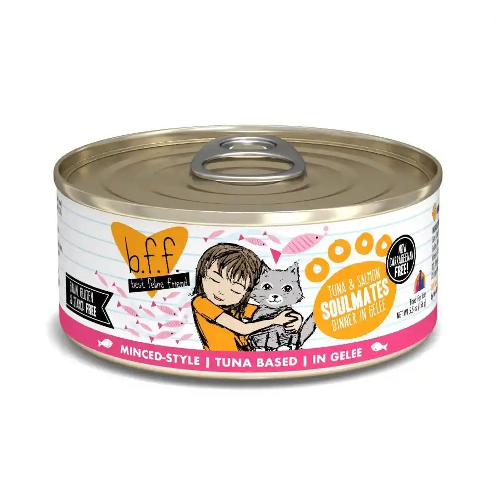 Bff Tuna & Salmon Soulmates In Gelee Canned Cat Food 3-oz
