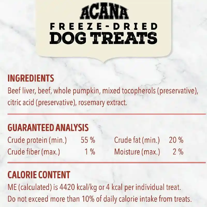 Acana Dog FD Treat Beef Pumpkin 3.25oz