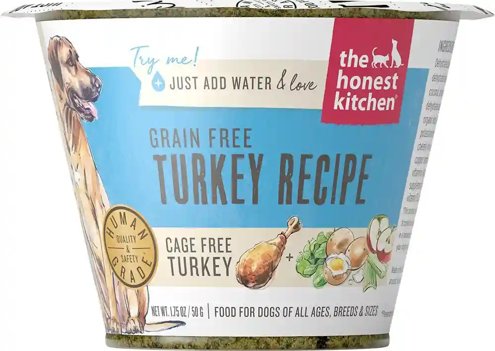 Grain-free Turkey Recipe Dehydrated Dog Food Cup 1.75-oz