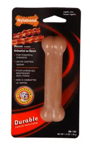 Durachew Power Chew Bacon Flavor Bone Dog Toy Regular