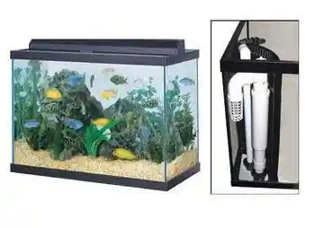 65 Gallon Black Trim Aquarium With One Overflow 36"x18"x24"