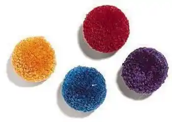 Spot Wool Pom Poms 4 Pack