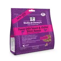 Dinner Morsels Yummy Lickin' Salmon & Chicken Grain Free Freeze Dried Raw Cat Food 3.5-oz