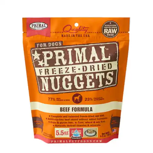 Freeze Dried Nuggets Grain Free Beef Formula Dog Food 5.5-oz